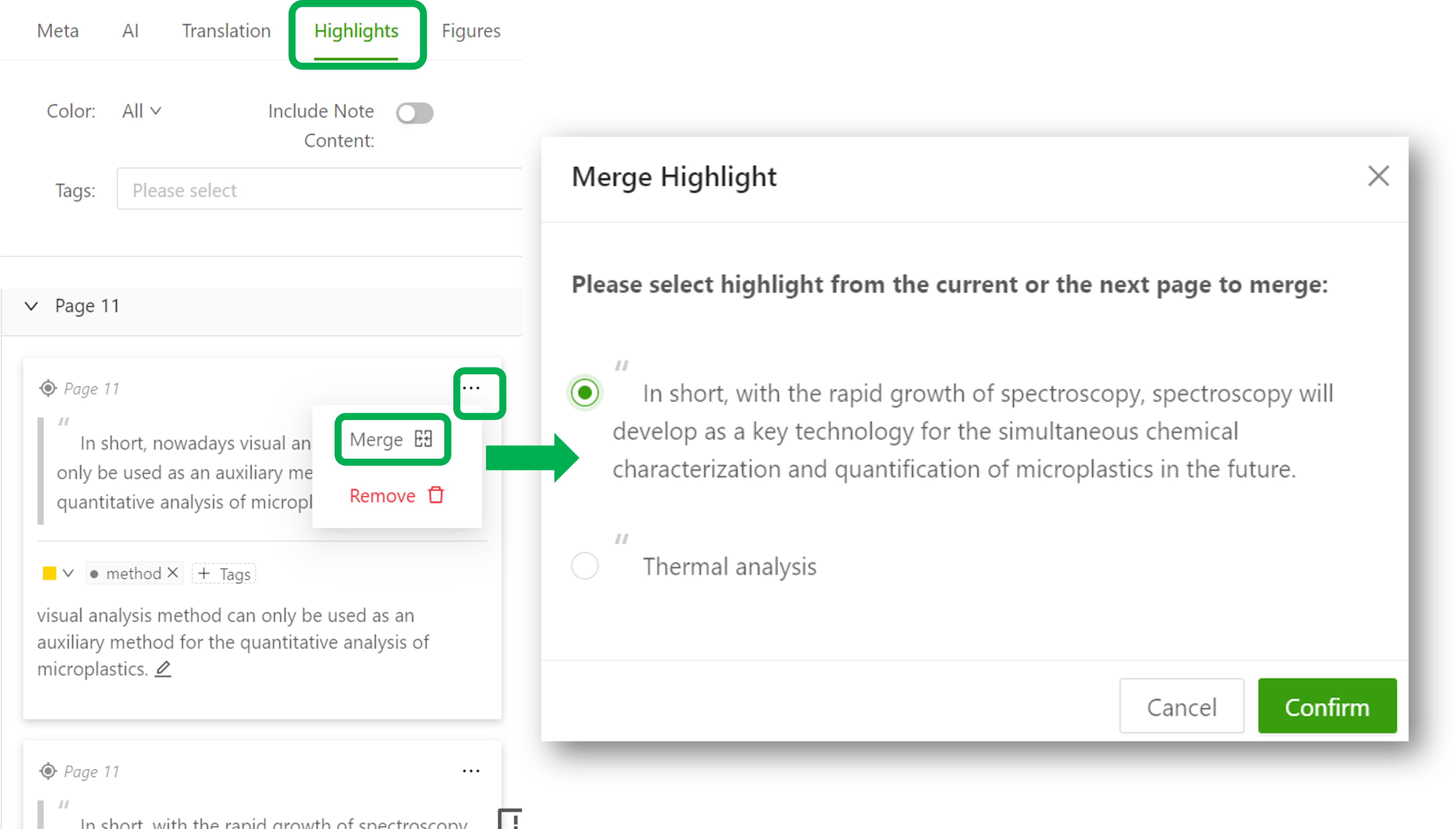 Merge Notes