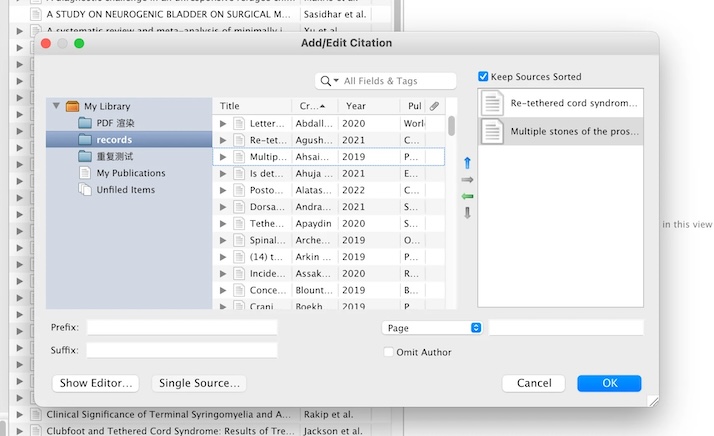 Zotero Citation Process